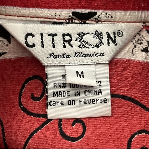 Citron Santa Monica Colorful 100% Silk Sleeveless Women’s Top Medium - Picture 7 of 9